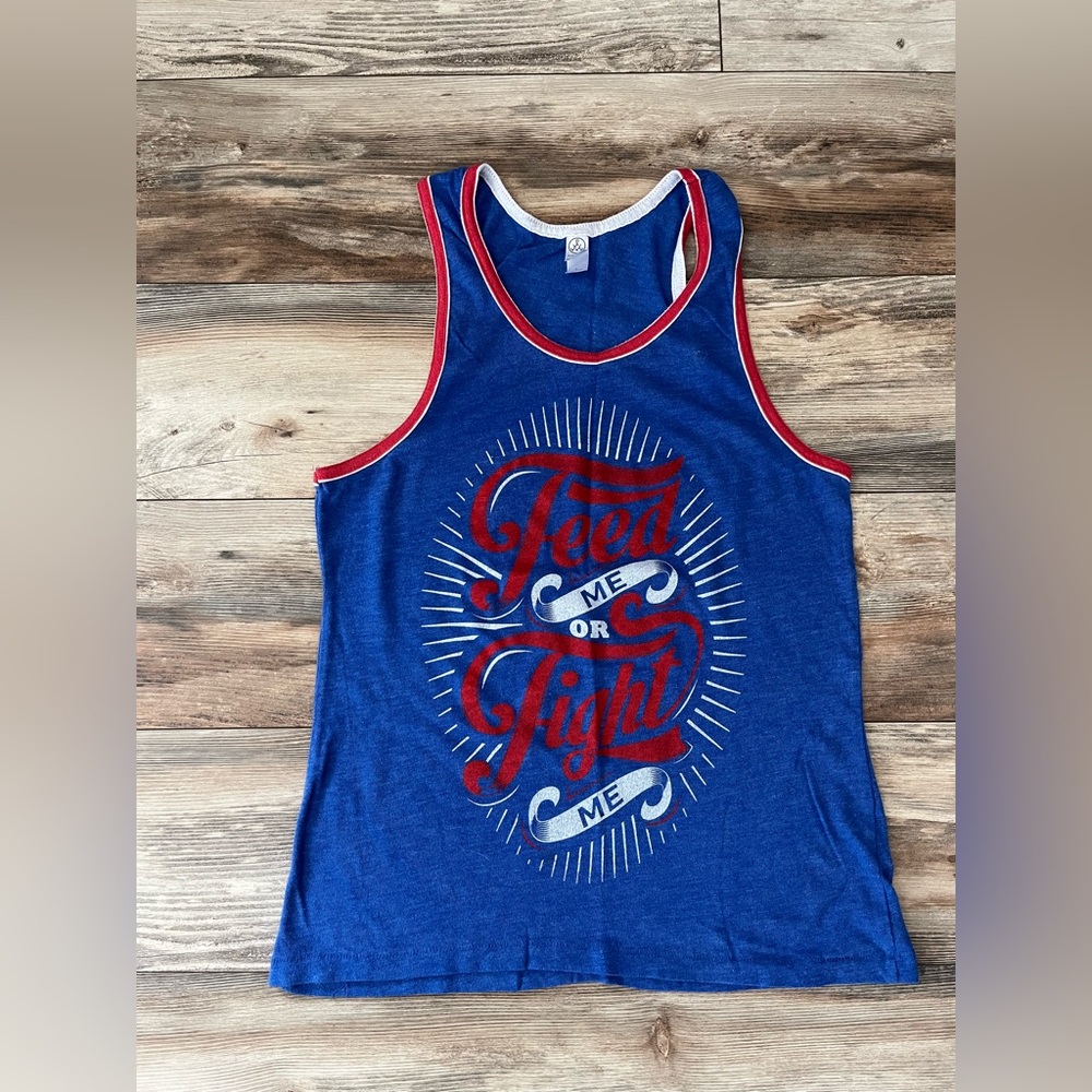 EUC Men’s Feed Me Fight Me Tank Top. Size L.